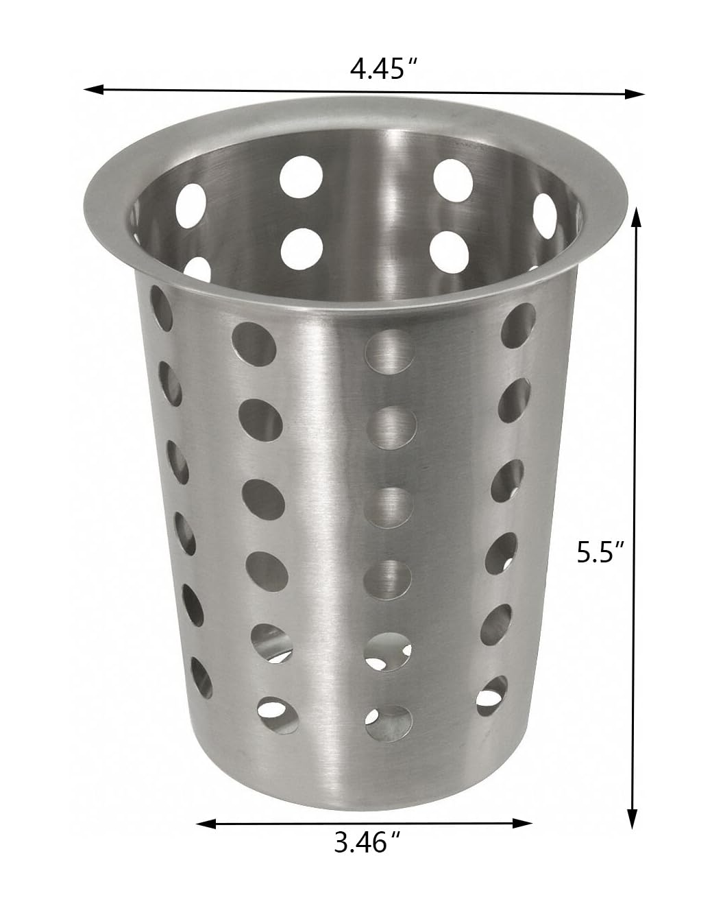 Premium Stainless Steel Utensil Holder for Kitchen Counter - 8 Cup Large Silverware Organizer for Restaurants & Home Use | Durable Metal Cutlery Caddy for Spoons, Forks & Knives | Perfect for Countertop Organization & Easy Access While Cooking