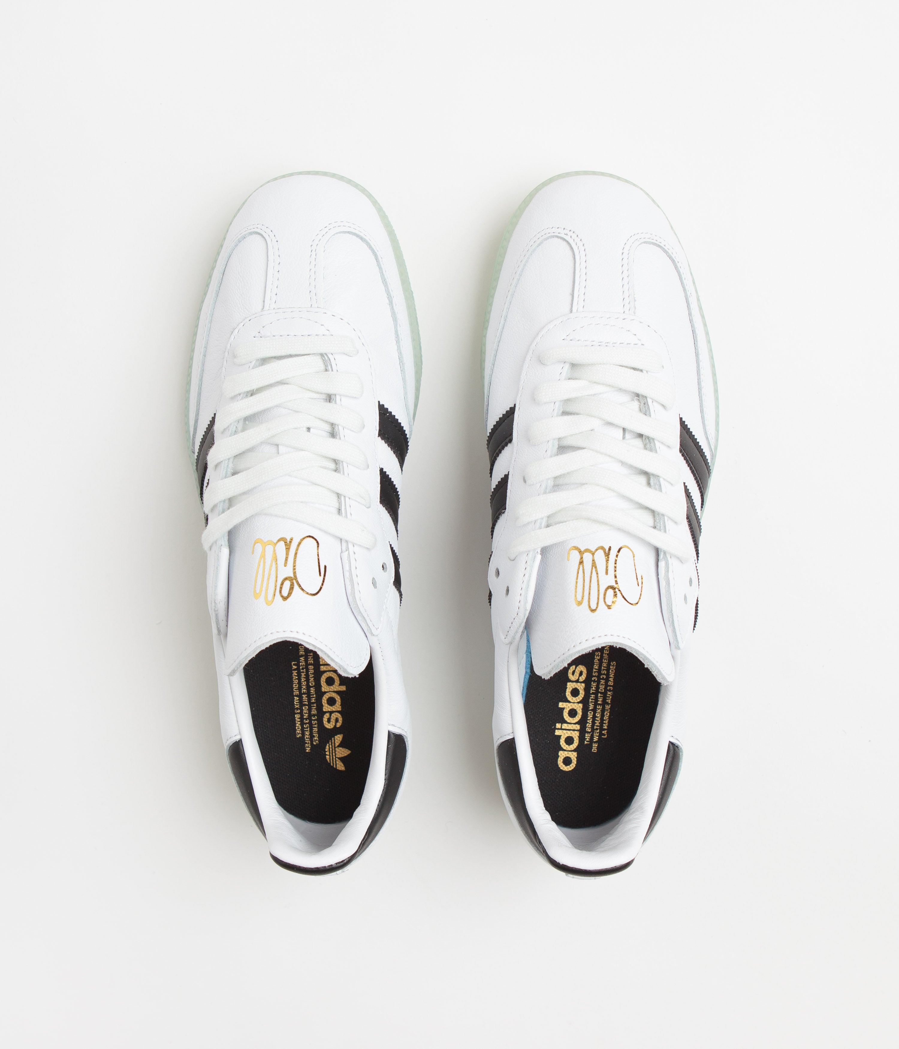 Adidas x Dill Samba Sneakers - White, Black & Gold Metallic - Men's & Women's Casual Shoes for Streetwear & Everyday Wear