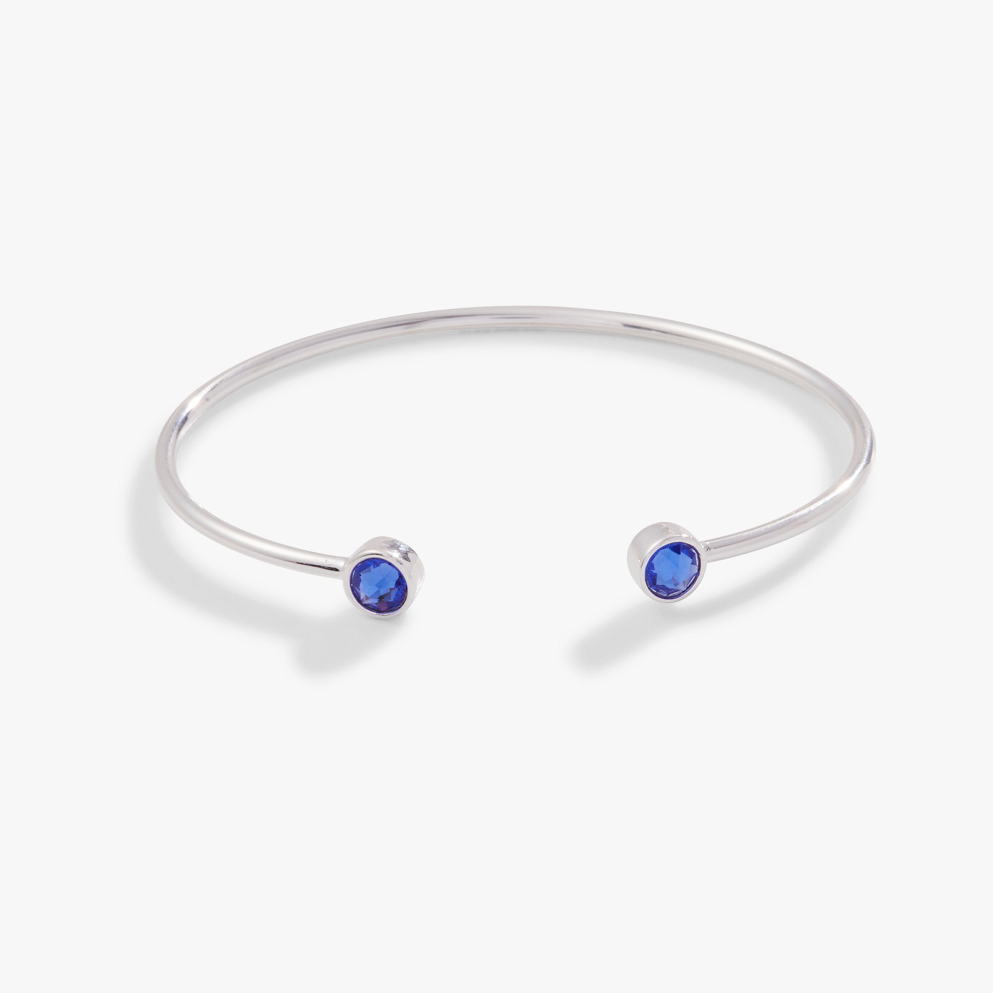 Stylish Flex Cuff Bracelet with Genuine Sapphire Gemstone - Perfect for Women's Fashion, Gift Giving & Special Occasions