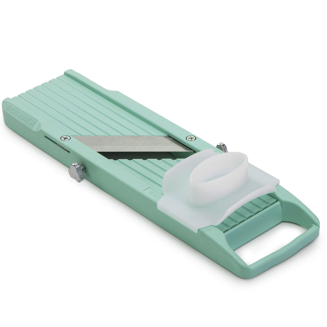 Benriner Japanese Mandoline Slicer Classic - Professional Vegetable & Fruit Slicer for Kitchen, Salad, Garnish & Food Prep | Sharp Stainless Steel Blade, Adjustable Thickness | Perfect for Home Cooks & Chefs
