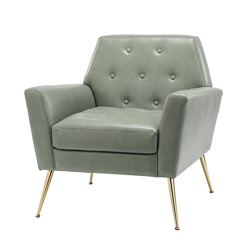 Raelynn Vegan Leather Armchair - Modern PU Leather Lounge Chair for Living Room, Office & Bedroom - Eco-Friendly Faux Leather Accent Chair for Home Decor