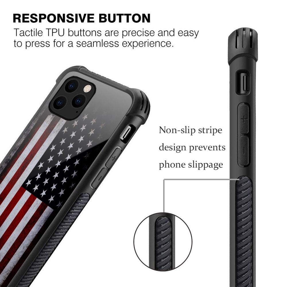Military-Grade Shockproof iPhone 13 Case with Anti-Scratch Protection | Old Flag Design | Perfect for Outdoor Adventures, Travel & Daily Use
