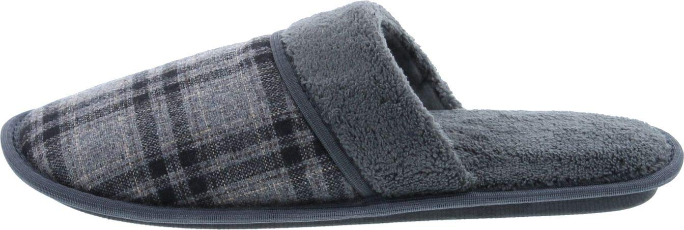 Men's Plaid Flannel Slippers - Soft & Warm House Shoes for Indoor Comfort - Perfect for Winter, Lounging, and Cozy Home Relaxation