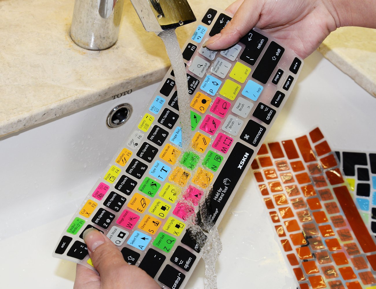 Adobe Photoshop Shortcuts Keyboard Cover - Hot Keys Skin for MacBook Air 13