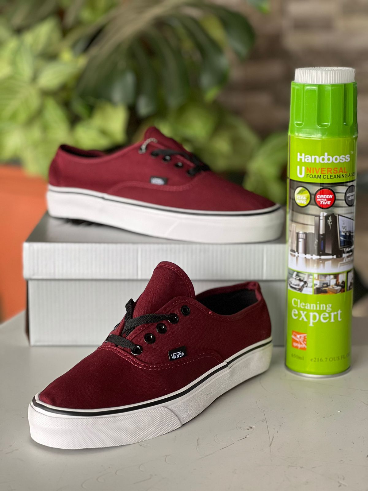 Vans Off The Wall Sneakers - Maroon & White Classic Skate Shoes for Men & Women | Perfect for Skateboarding, Casual Wear & Street Style Fashion