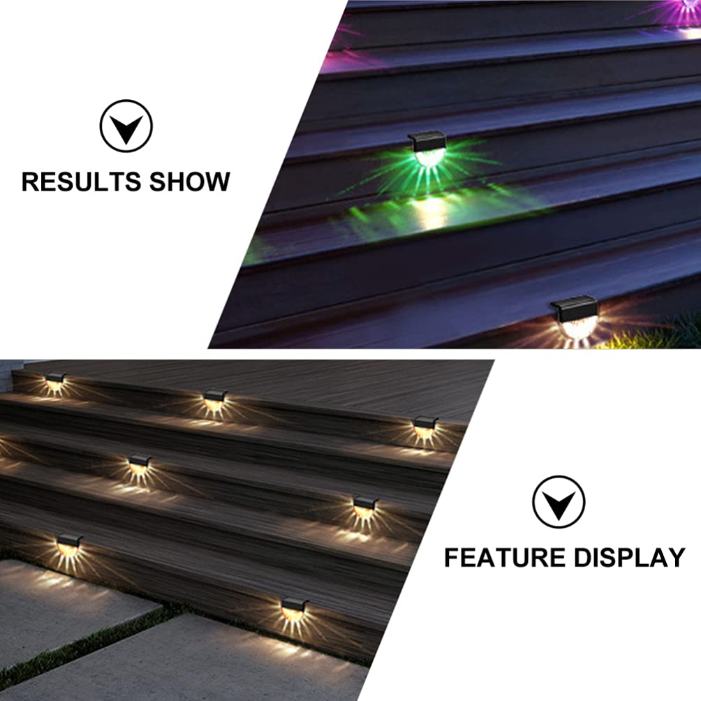 ULTECHNOVO Solar Outdoor Lights 2 Pack - Waterproof Motion Sensor Deck Lights for Steps, Walls, Porch, Garden, Fence & Patio - Solar Powered Landscape Lighting for Home Security & Pathway Illumination