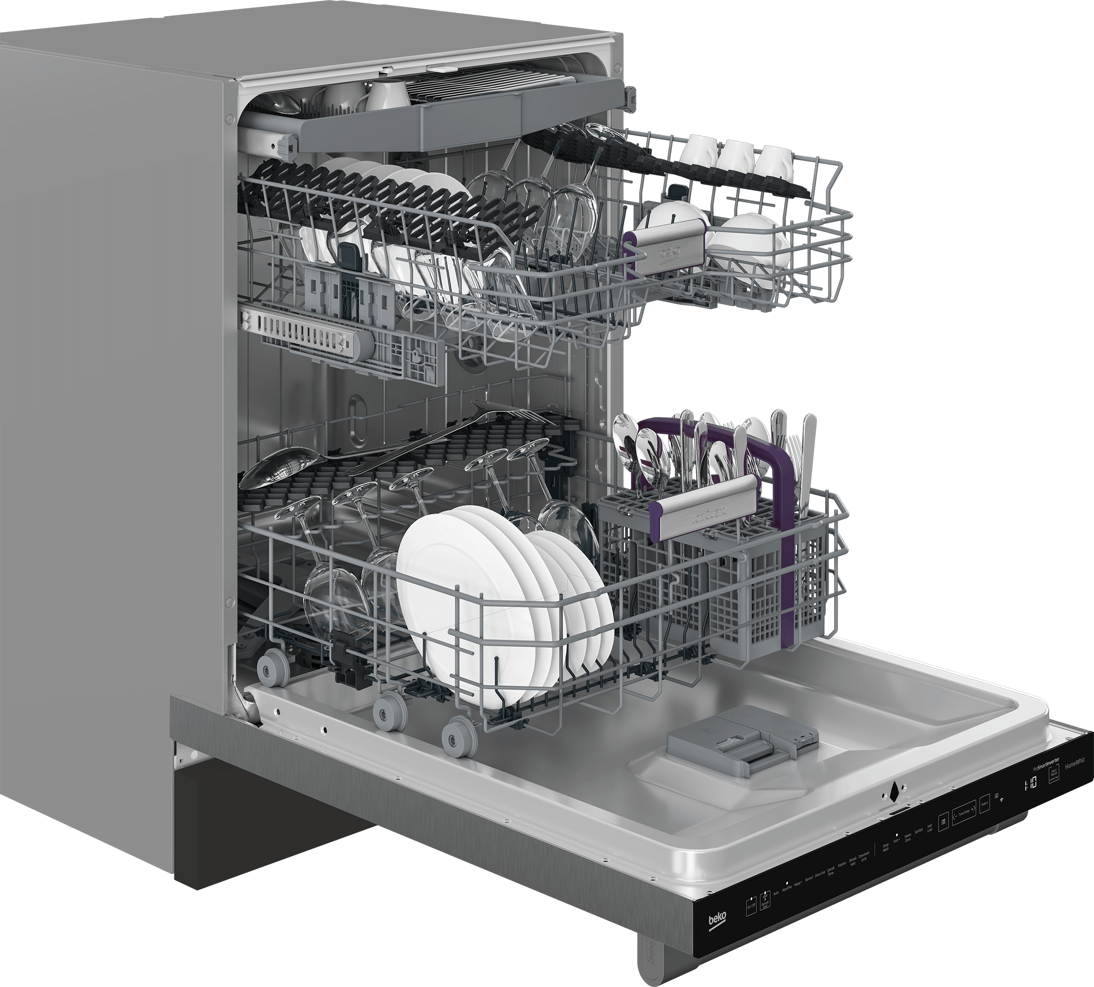 Beko DDT39434X 16 Place Settings Tall Tub Dishwasher - 39.0