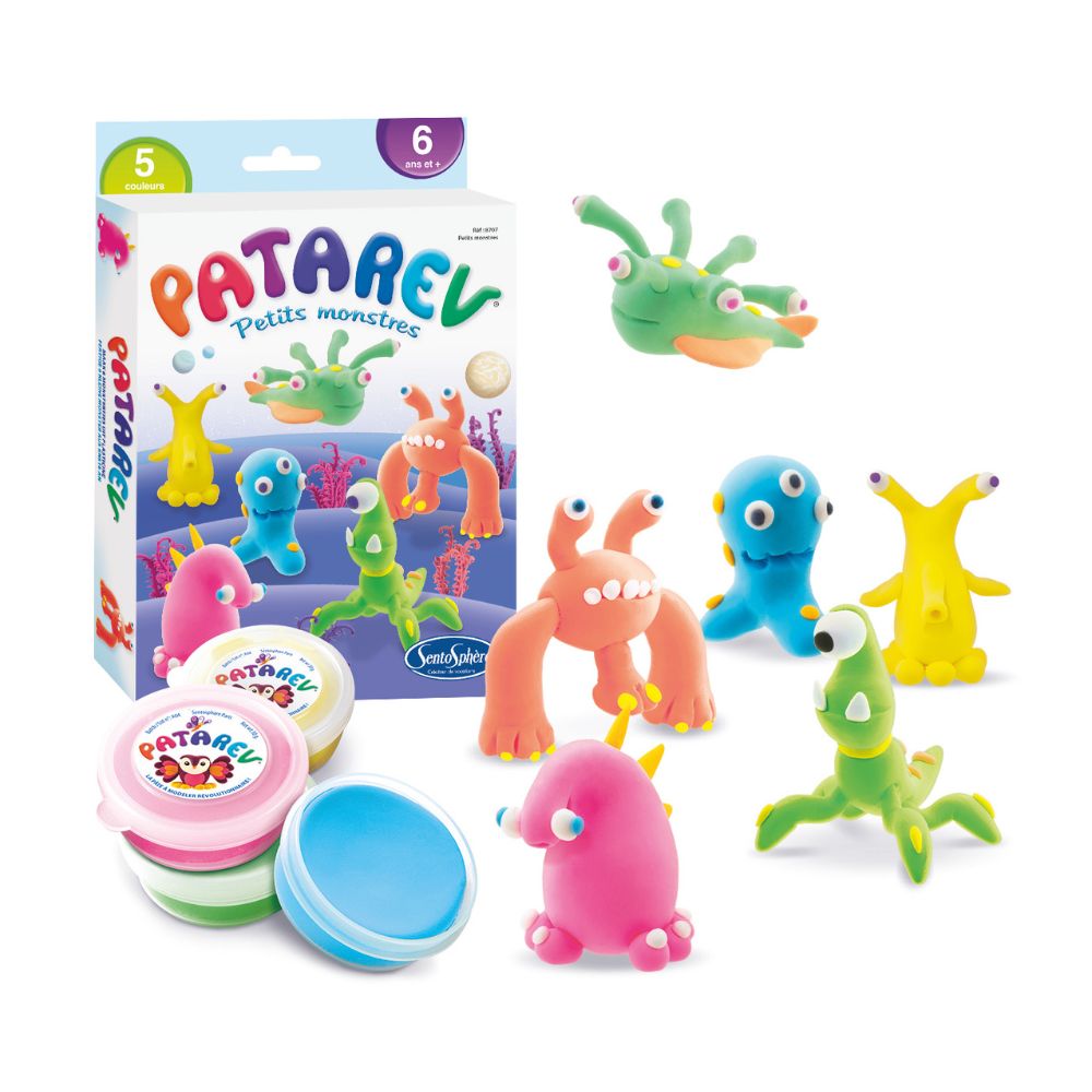 Patarev Little Monsters Air Dry Clay Kit - 24 Colors Non-Toxic Modeling Clay for Kids DIY Crafts, School Projects & Creative Play