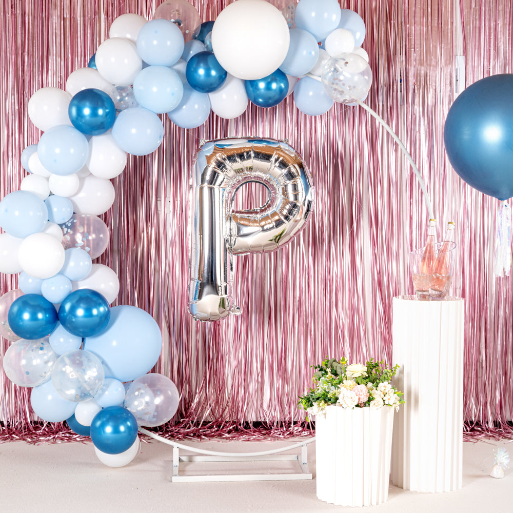 Balloonify Silver Mylar Letter P Balloon - 40 Inch Large Foil Alphabet Balloons (1 Count) for Birthday Parties, Baby Showers & Graduation Decorations