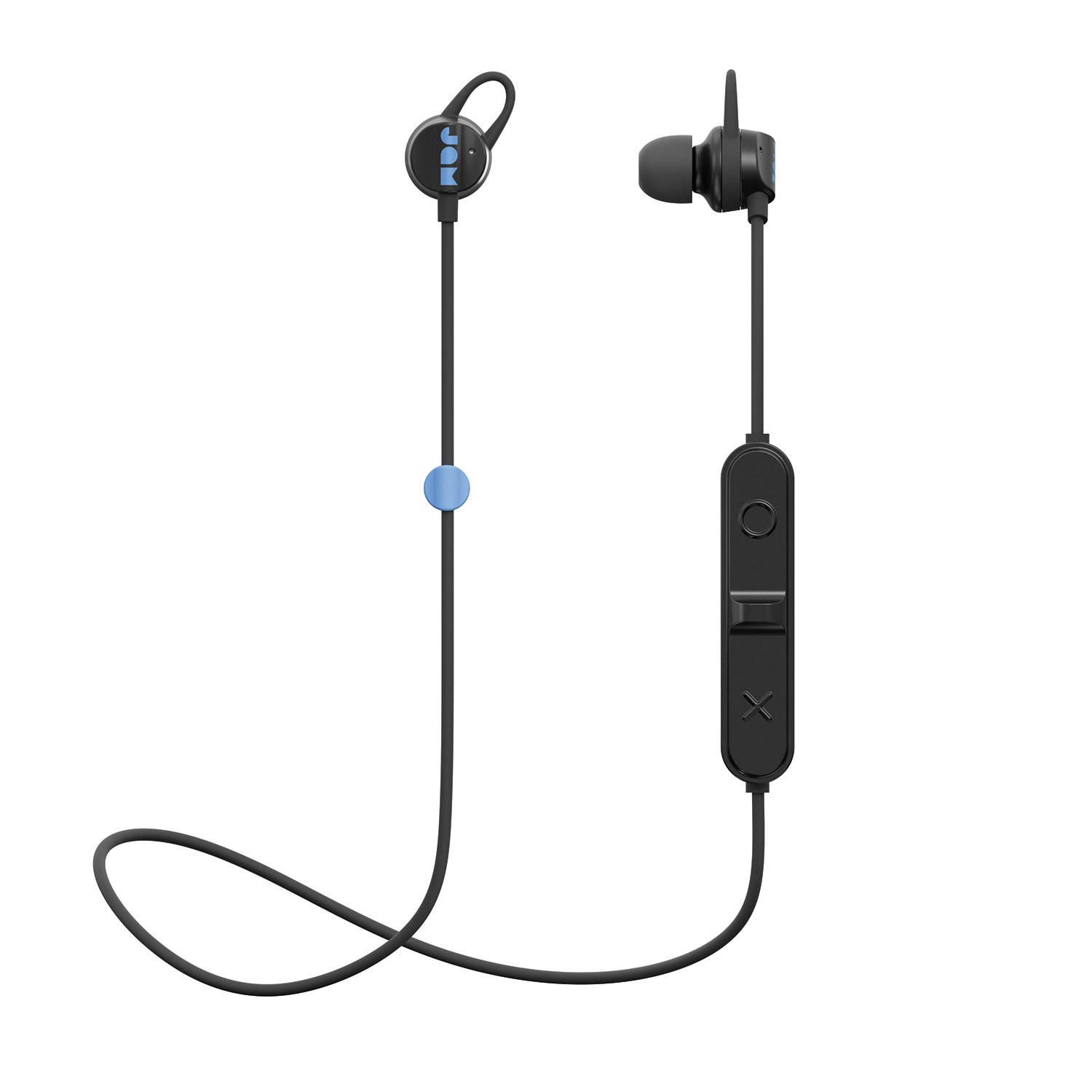 Sweatproof Wireless Bluetooth Earbuds - 6H Playtime, Hands-Free Call, Magnetic Design | Lightweight Sports Headphones for Running, Gym & Workout (Black)