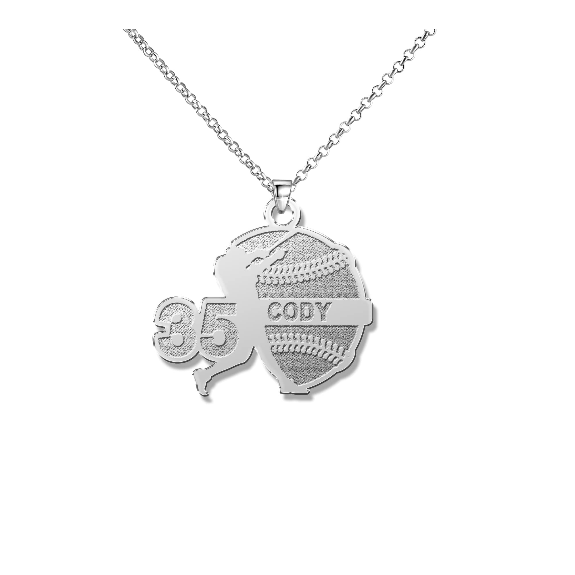 Personalized Number Necklace - Custom Nameplate Chain in 925 Sterling Silver | Moonlight Collections | Perfect Gift for Birthdays, Anniversaries & Special Occasions