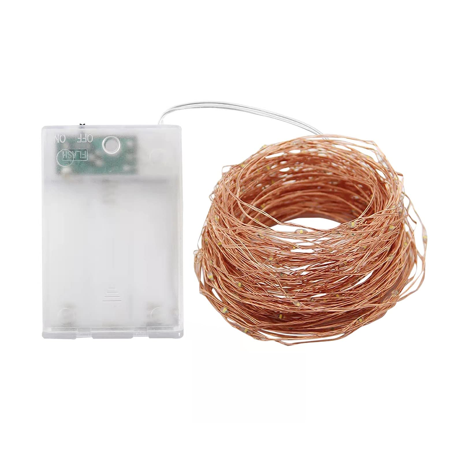 Constant Bright Copper Wire LED String Lights - 10m/100 LED USB & Battery Powered for Holiday, Home, Kitchen, Bedroom, Garden & Party Decoration | Indoor & Outdoor Use