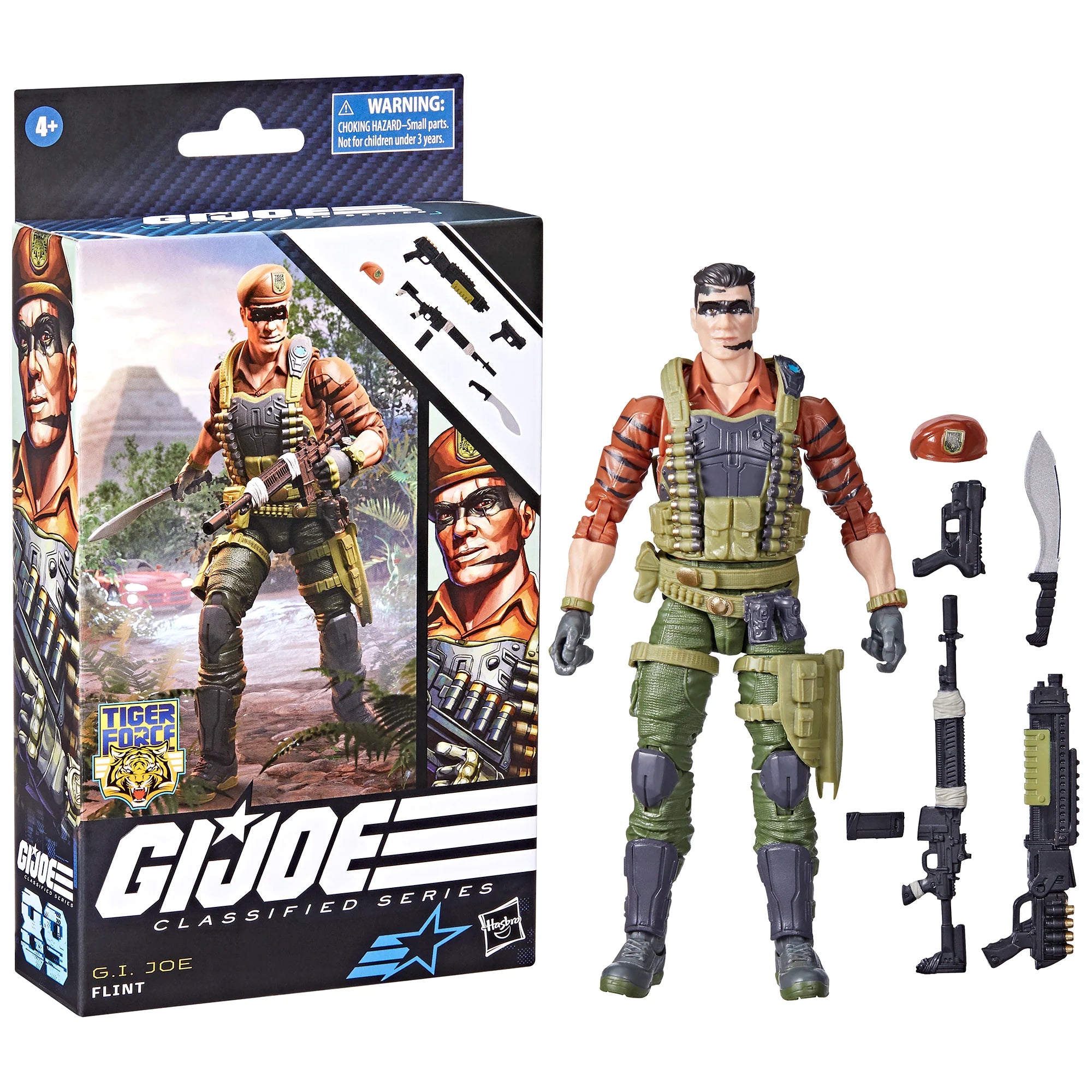 G.I. Joe Classified Series Tiger Force Flint Action Figure - Collectible Military Toy for Display & Play | Perfect for Fans, Collectors & Gift Giving