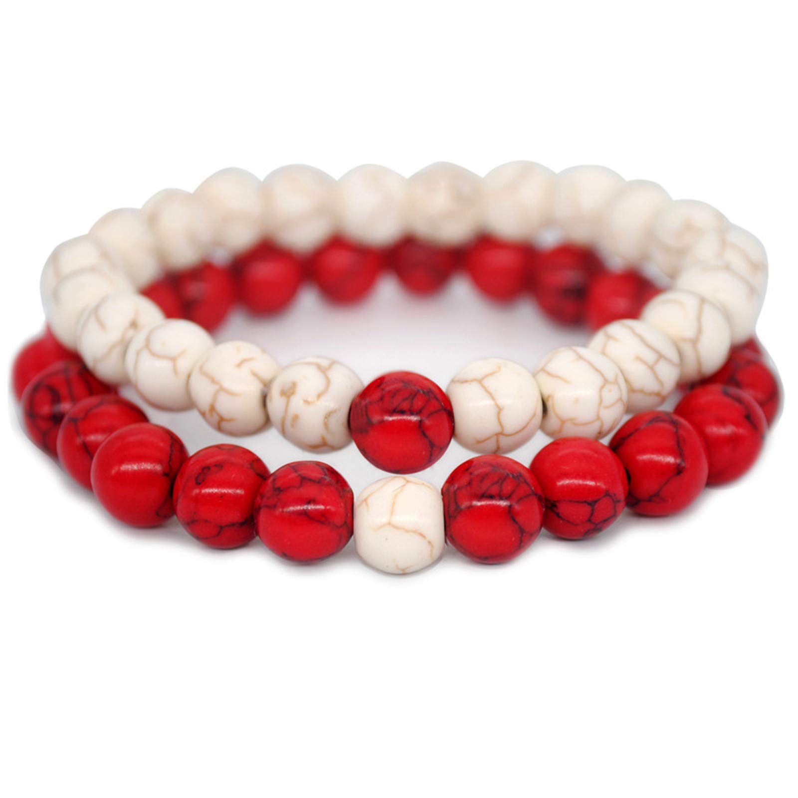 Charm Strand Bracelet for Women & Couples - Colorful Friendship Matching Jewelry Gift for Teens & Lovers | Perfect for Anniversaries, Valentine's Day & Everyday Wear
