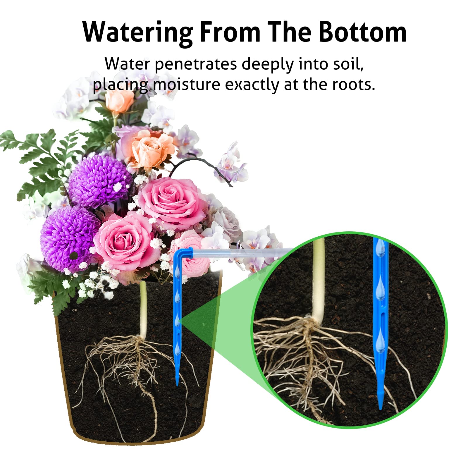 Automatic Plant Watering Timer with Digital LED Display - Programmable Drip Irrigation System for Potted Plants - Indoor Garden & Fish Tank Oxygenation - Perfect for Home, Office, and Greenhouse Use