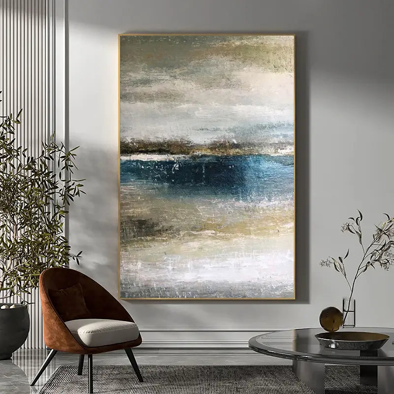 Ocean and Sky Painting #OS 004 - Stunning Seascape Wall Art for Home & Office Decor - Perfect for Living Room, Bedroom or Beach House