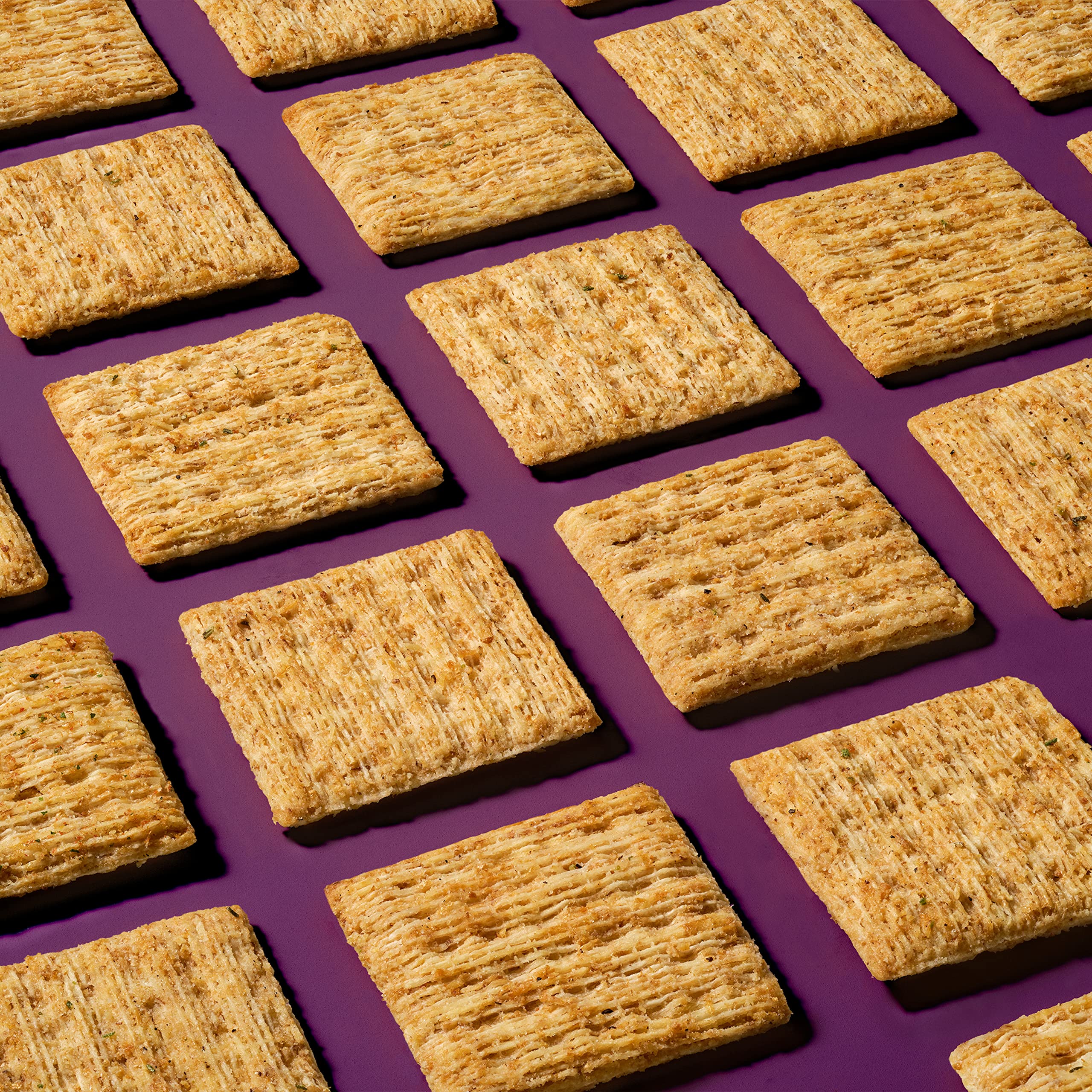 Triscuit Rosemary & Olive Oil Whole Grain Wheat Crackers - Healthy Lunch Snacks, Bulk Family Size (6 Pack, 12.5 oz Boxes) - Perfect for Office, School & Picnic Snacking