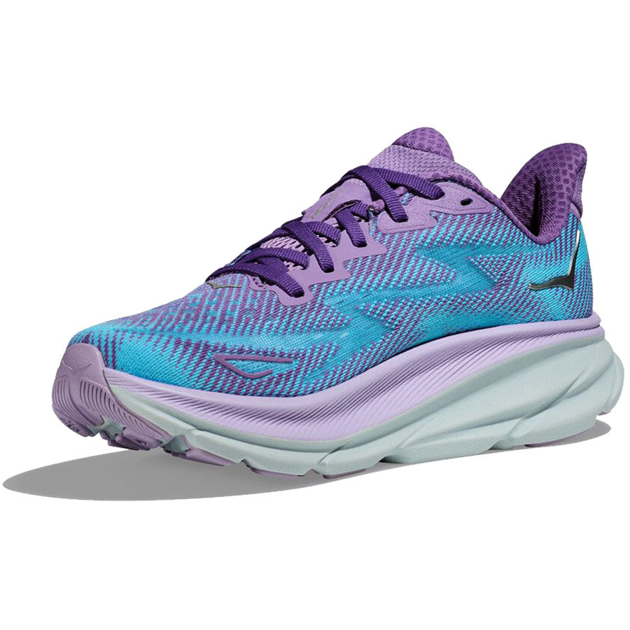 HOKA Women's Clifton 9 Running Shoes - Lightweight Cushioned Sneakers for Road Running, Walking & Gym Workouts - Perfect for Marathon Training, Jogging & Everyday Comfort
