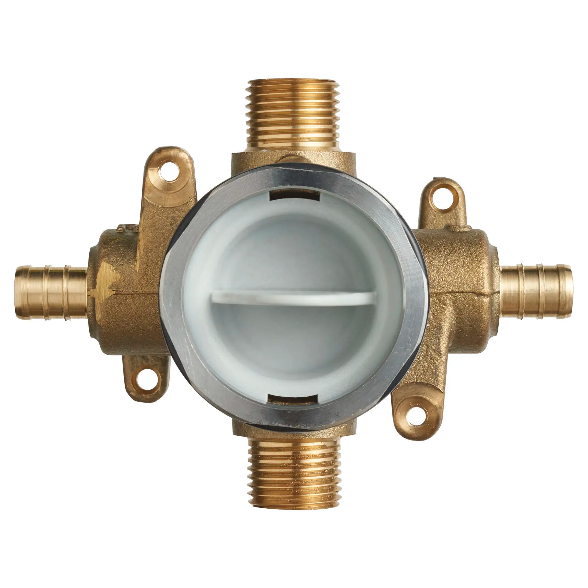 Flash® Shower Rough-In Valve with PEX Inlets & Universal Outlets - Compatible with Crimp Ring System - Perfect for Bathroom Renovations & New Construction Plumbing Projects