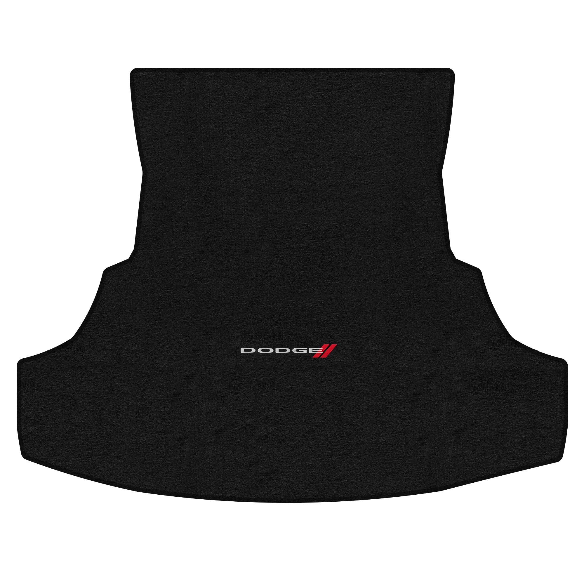 Premium Custom-Fit Carpeted Floor Mats & Trunk Liner for Dodge Charger 2011-2012 - Luxury Car Floor Protection (Charcoal, Dodge Logo w/Red Stripes) | Perfect for Daily Commuting, Road Trips & Vehicle Interior Protection