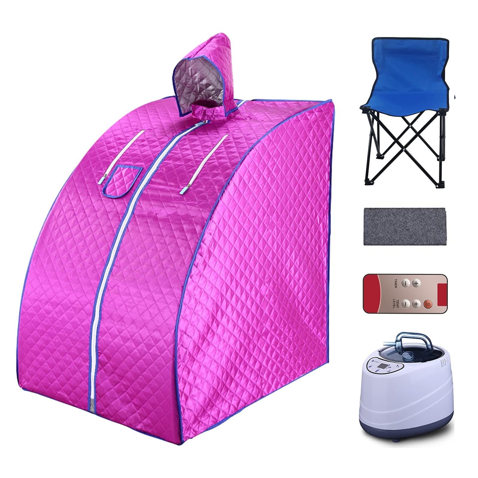 Portable Steam Sauna Tent for Home Use with Remote Control & Chair - Personal Indoor Sauna for Relaxation, Detox & Weight Loss | Perfect for Stress Relief, Muscle Recovery & Spa Day at Home