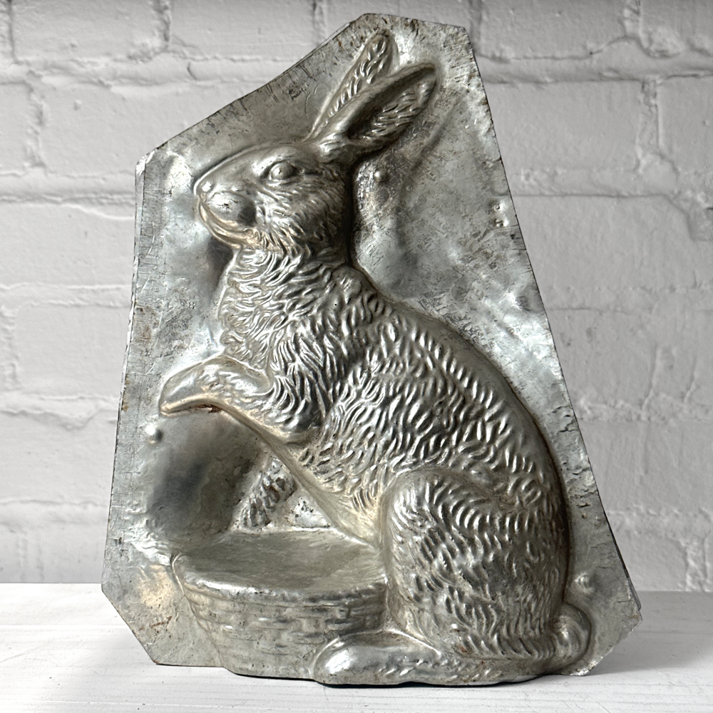 Vintage Chocolate Rabbit Tin Mold #50 - Handmade Easter Candy Molds for Baking, Decorating, and DIY Chocolate Making - Perfect for Easter Treats, Holiday Gifts & Home Decor