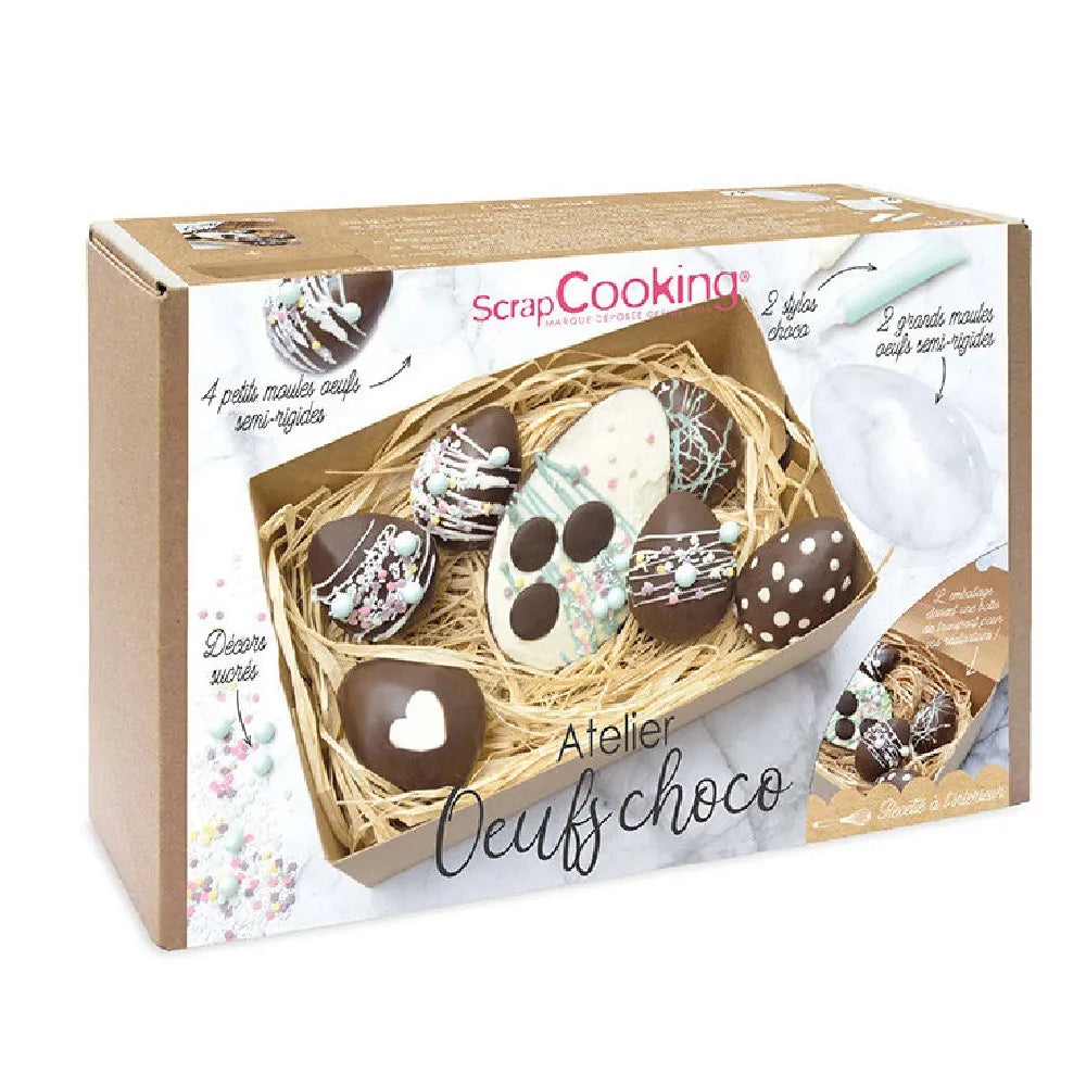 Choco Egg Workshop - DIY Chocolate Egg Making Kit for Kids & Adults - Fun Easter & Holiday Activity for Family Bonding & Creative Gifts