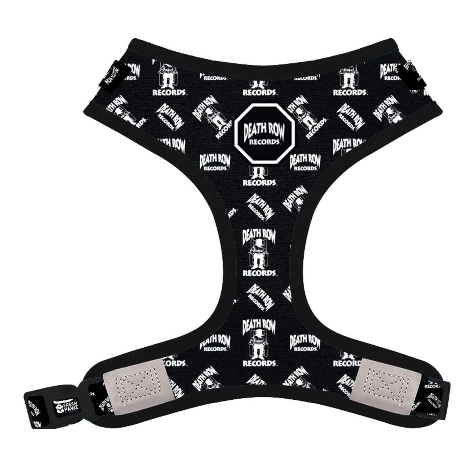 Fresh Pawz No-Pull Dog Harness for Large Dogs - Adjustable Easy Walk Harness with Lead for Safe & Comfortable Walks - Perfect for Training, Hiking, and Daily Outings (Death Row Design)