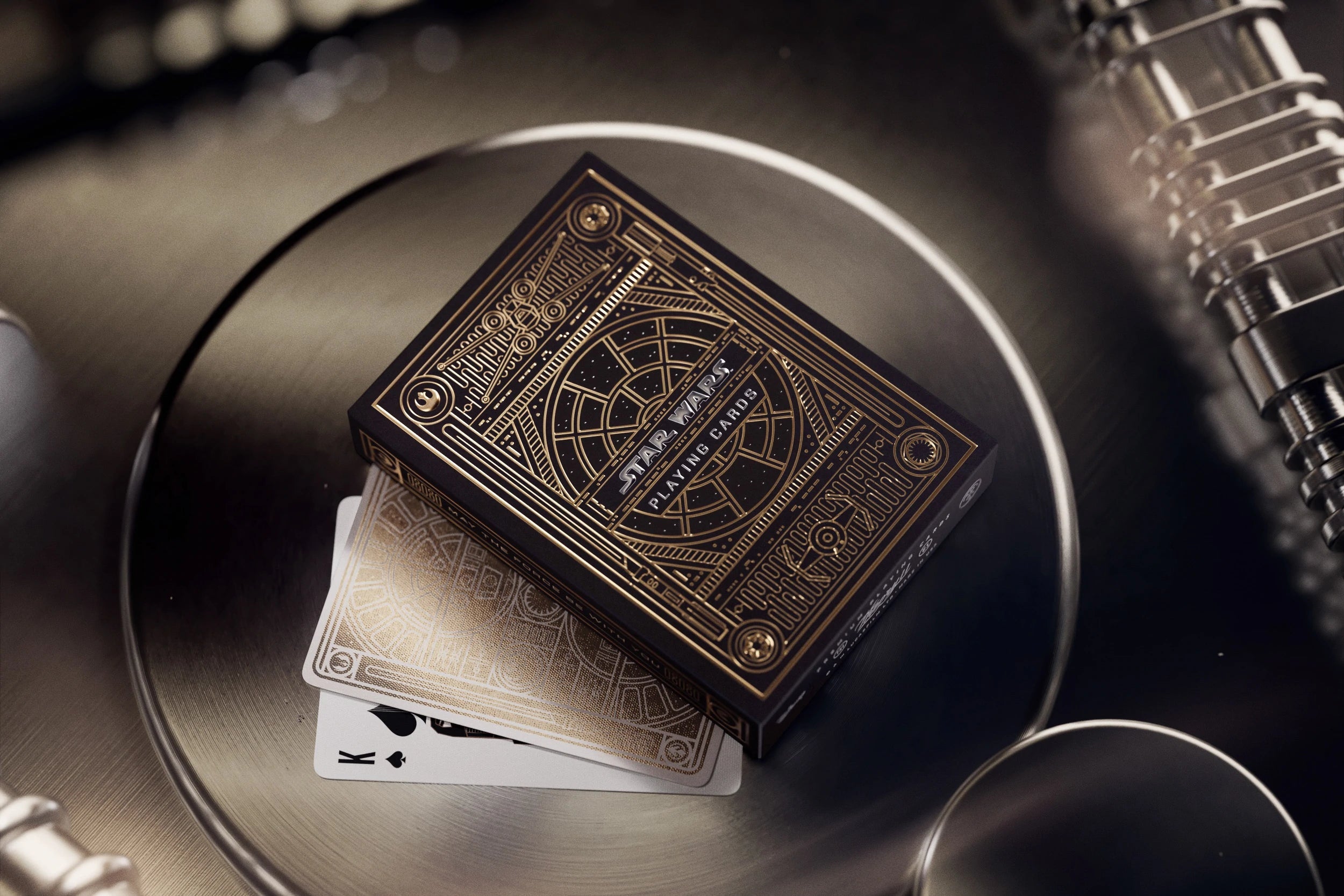 Star Wars Gold Edition Playing Cards - Premium Collectible Deck for Poker, Blackjack & Magic Tricks - Perfect for Game Nights, Gifts & Star Wars Fans
