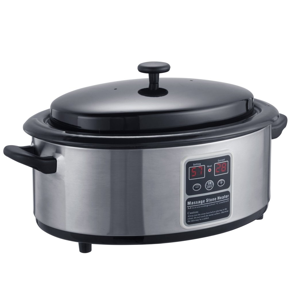 18 Quart LED Digital Hot Stone Warmer - Stainless Steel Portable Massage Heater for Spa & Therapy | Professional Massage Stone Heating Device | Perfect for Massage Therapists, Home Spa & Relaxation