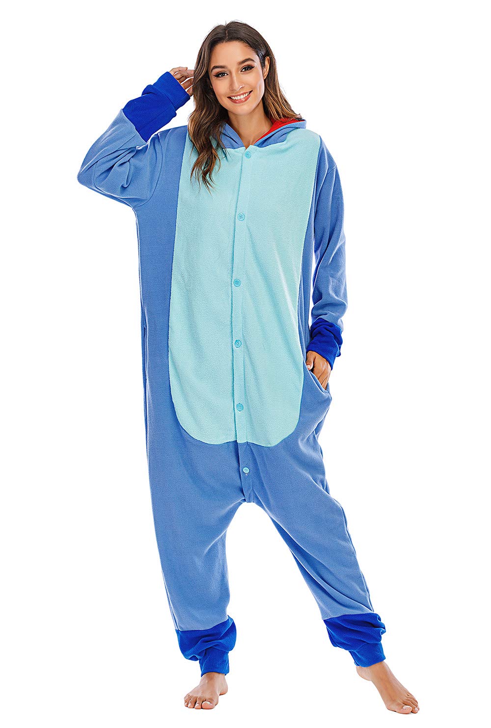 Halloween Animal Onesie Pajamas for Adults - Cute Animal Costume One-Piece Pajama Set for Cosplay, Homewear & Loungewear - Perfect for Halloween Parties, Sleepovers & Cozy Nights at Home