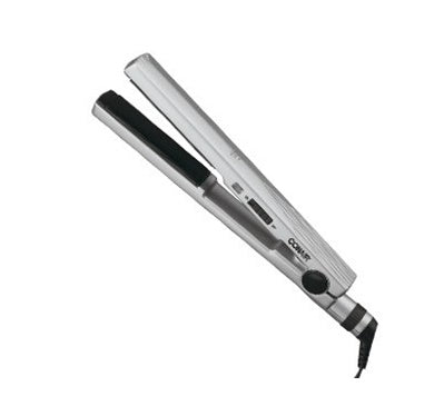 Conair CS50 1 Inch Ceramic Hair Straightener Iron - Dual Voltage 110V/220V for Travel - Perfect for Salon-Quality Styling at Home or On The Go
