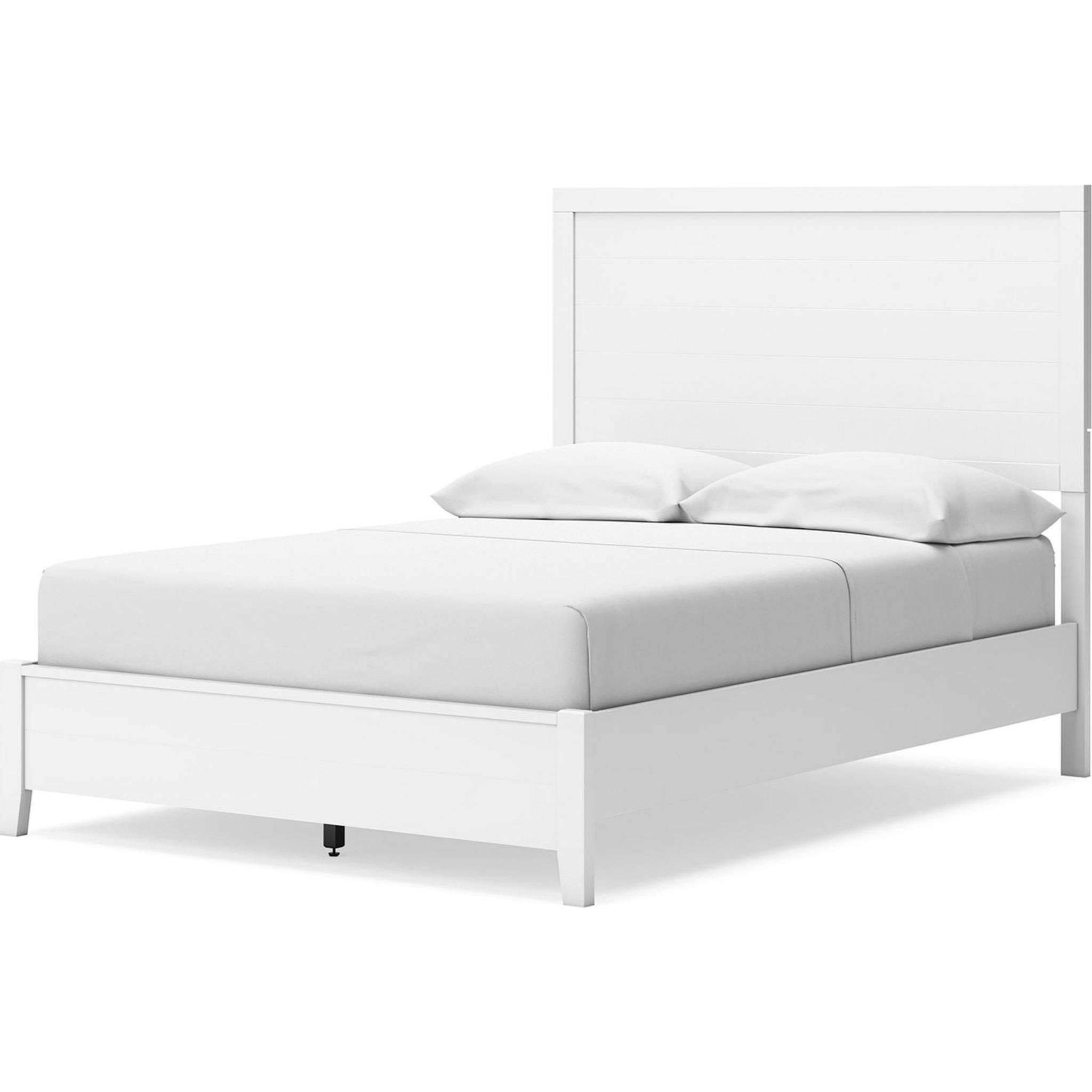 Binterglen 6-Piece Full Panel Bedroom Set in White - Modern Bed Frame, Nightstands & Dresser for Cozy Home Decor
