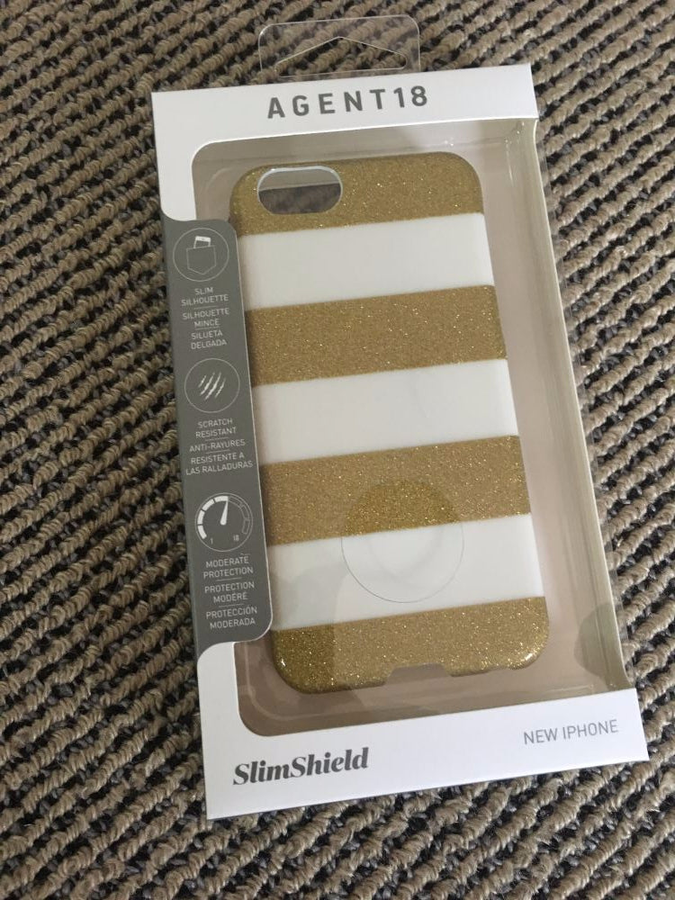 Agent18 Glitter Stripes Protective Case for Apple iPhone 6 (A112SL) - Shockproof & Scratch-Resistant Cover with Stylish Design - Perfect for Everyday Use, Travel & Work