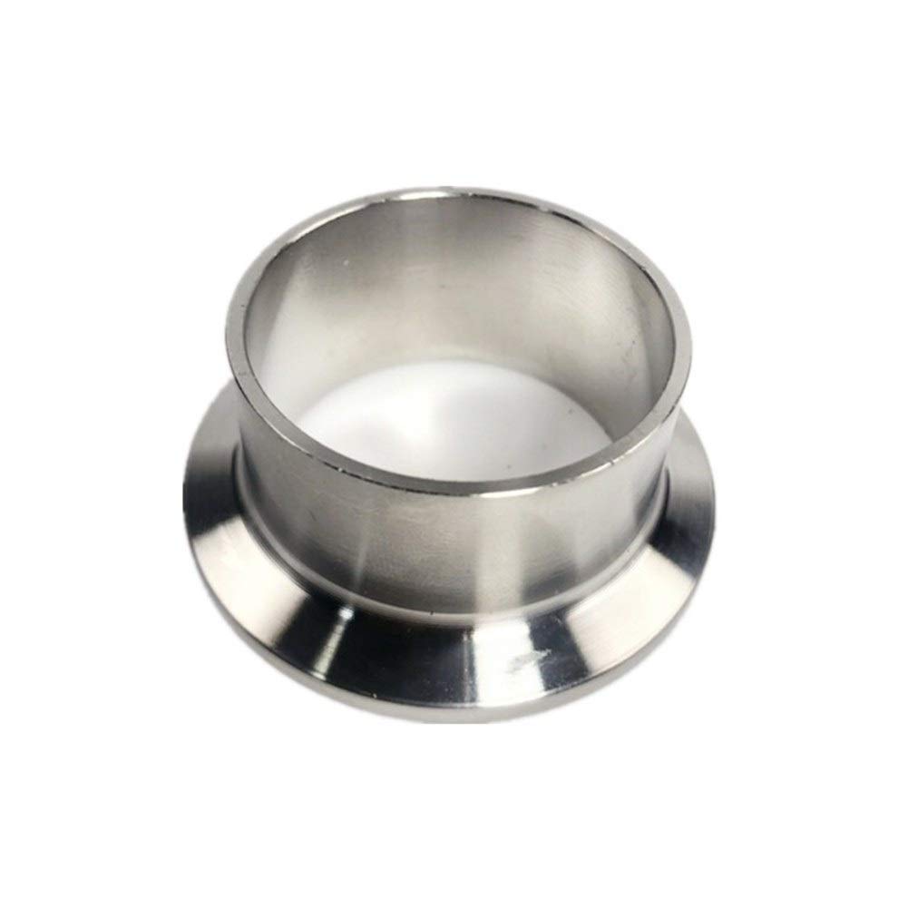 10pcs Stainless Steel Tri Clamp Ferrule Flange SUS 304 - 45mm Pipe OD - Sanitary Pipe Weld Fitting for Food, Beverage & Pharmaceutical Industry