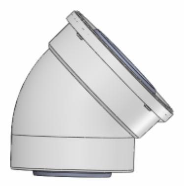 45 Degree Elbow Pipe Fitting (2-Pack) - Compatible with Rinnai 224050 - Perfect for Water Heater & HVAC System Installations