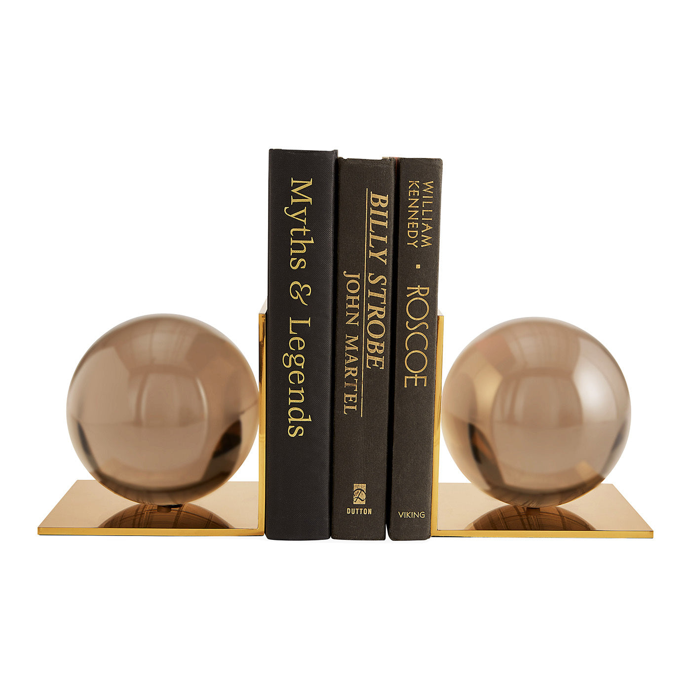 Globo Bookends - Heavy Duty Metal Bookends for Shelves - Perfect for Home, Office, and Library Organization