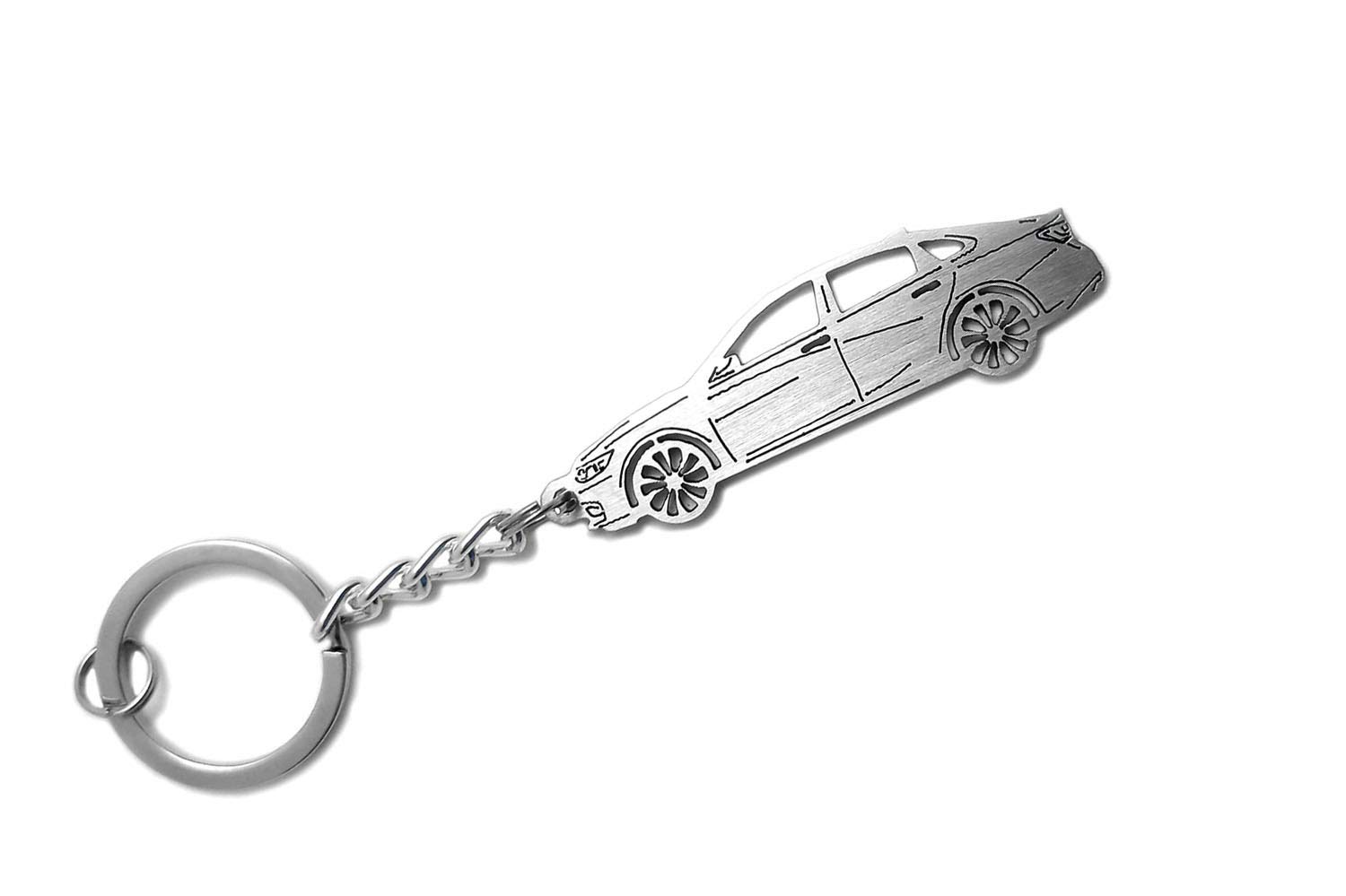 AWA Keychain with Ring - Compatible with Malibu IX Steel Key Pendant, Car Keychain Accessories, Laser Cut Auto Gift for Men Women (Perfect for Car Keys, Home Keys & Everyday Carry)