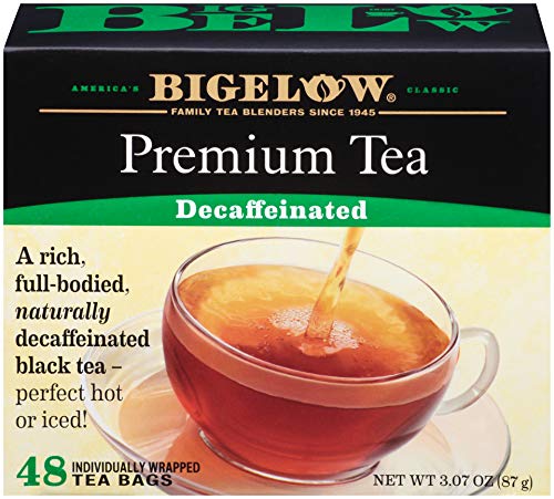 Bigelow Premium Decaffeinated Black Tea - 48 Count (Pack of 6) | 288 Individually Wrapped Tea Bags | Caffeine-Free | Perfect for Evening Relaxation, Office Breaks & Hospitality Services