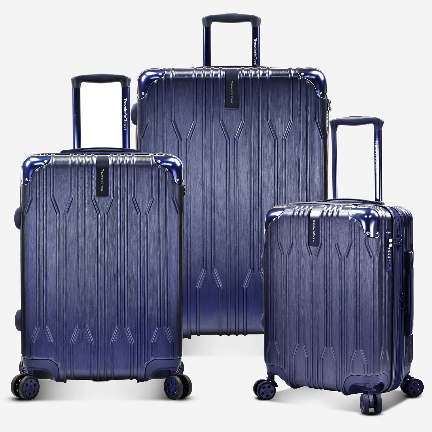 Bell Weather 3-Piece Luggage Set with Spinner Wheels - Lightweight Expandable Suitcase for Travel, Business Trips & Vacations | Carry-On & Check-In Luggage Collection