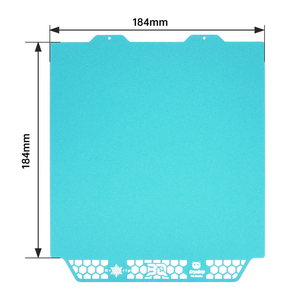 BIQU Panda BuildPlate CryoGrip Pro - Magnetic PEI Spring Steel Print Bed for Bambu Lab X1/P1/A1/A1 Mini 3D Printers | Perfect for High-Temp ABS, PETG & PLA Printing | Home, Office & Workshop Use