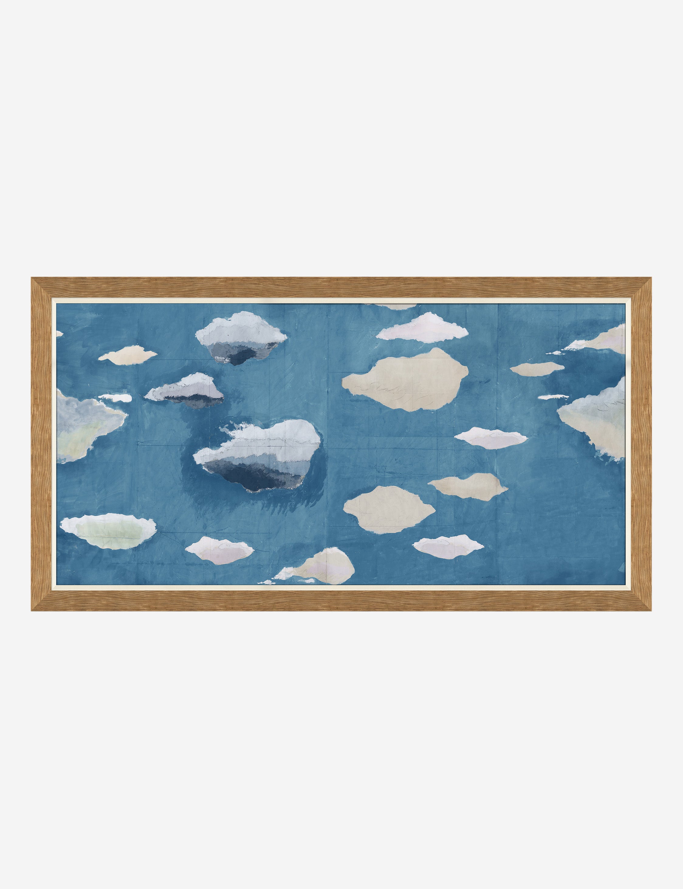 Cloudscape Print by Paule Marrot - Vintage Floral Wall Art Decor for Living Room, Bedroom & Office - Perfect for Home Decor & Gift Giving