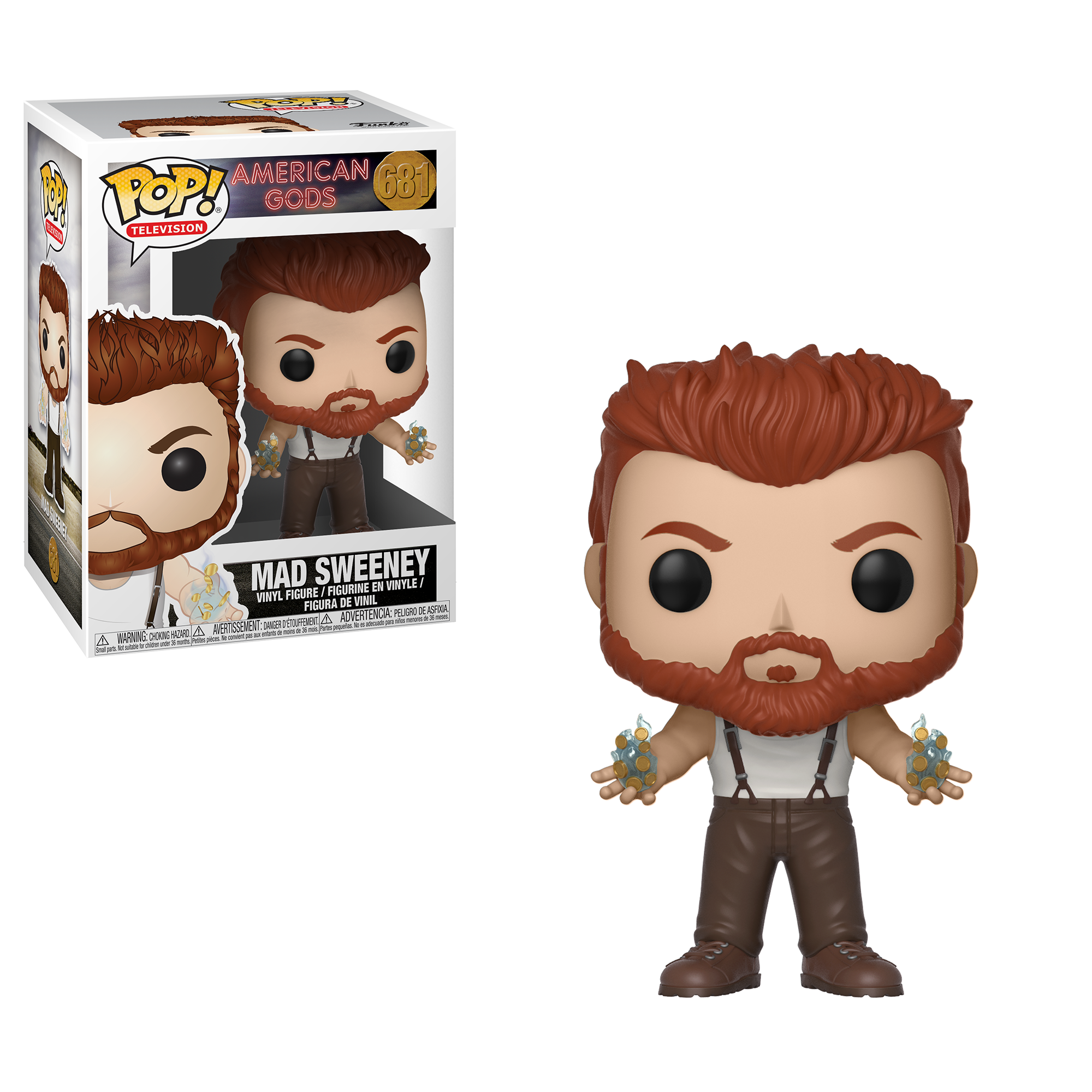 Funko Pop! Mad Sweeney Vinyl Figure #681 - American Gods Collectible - Perfect for Display, Gifts & Pop Culture Fans