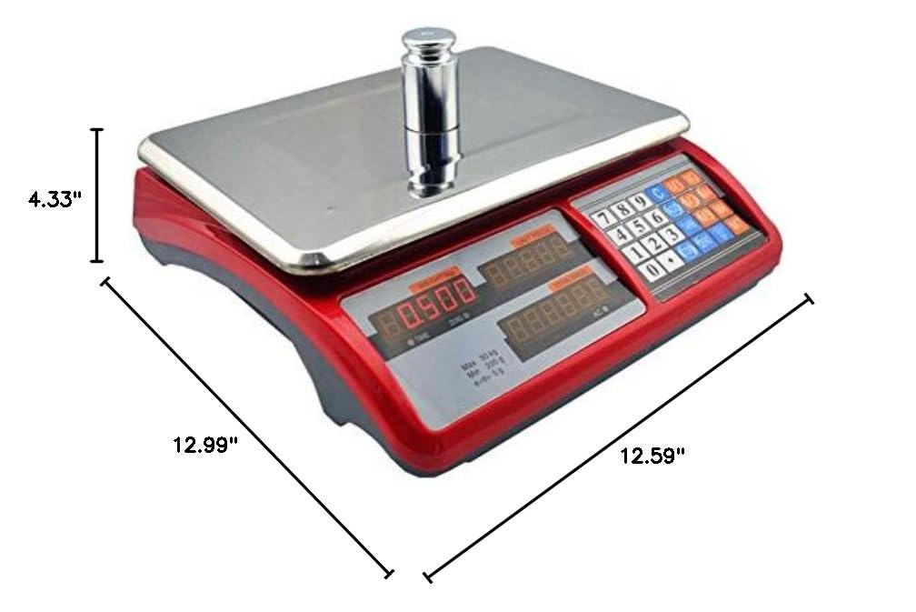 30kg/200g Digital Electronic Kitchen Scale - High Precision LCD Backlit Display with Tare Function, Waterproof & Easy to Clean - Perfect for Baking, Cooking, Jewelry Weighing and Postal Shipping