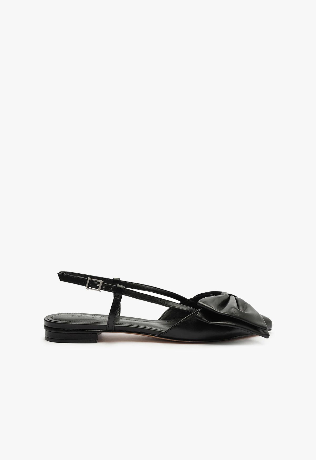 Judy Women's Flat Leather Pumps - Comfortable Slip-On Shoes for Work, Office & Casual Wear