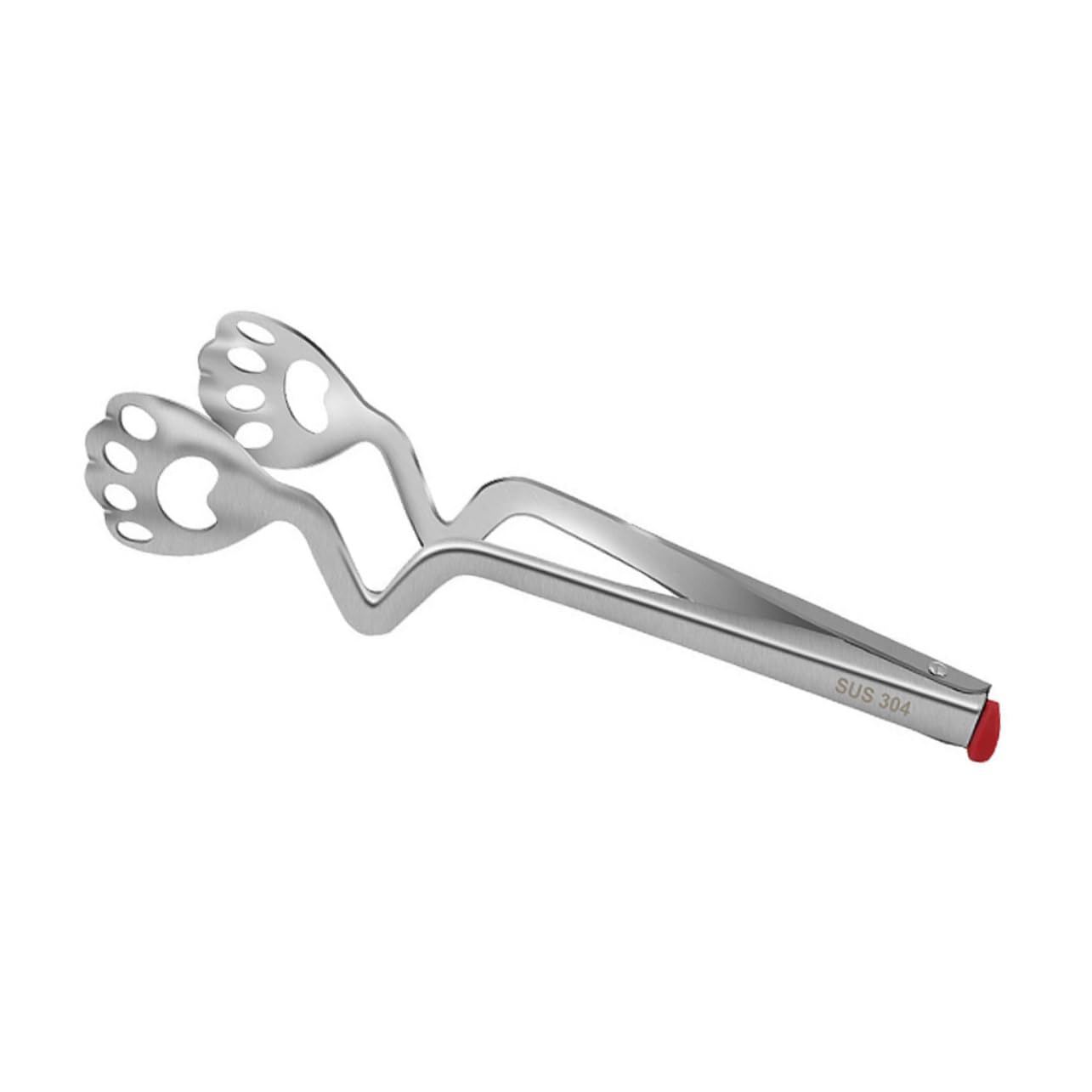 Hemoton Ergonomic Stainless Steel Kitchen Tongs - 12 Inch BBQ Tongs for Grilling, Serving Steak, Bread, Cheese - Perfect for Outdoor Cooking, Picnics, Parties & Restaurant Use