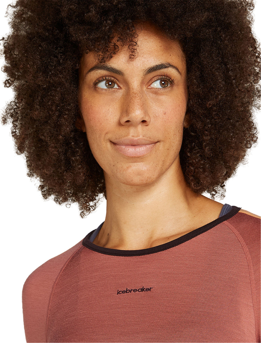 200 Sonebula Merino Wool Long Sleeve Crew Neck Base Layer Top for Women - Warm Thermal Underwear for Hiking, Skiing & Winter Outdoor Activities