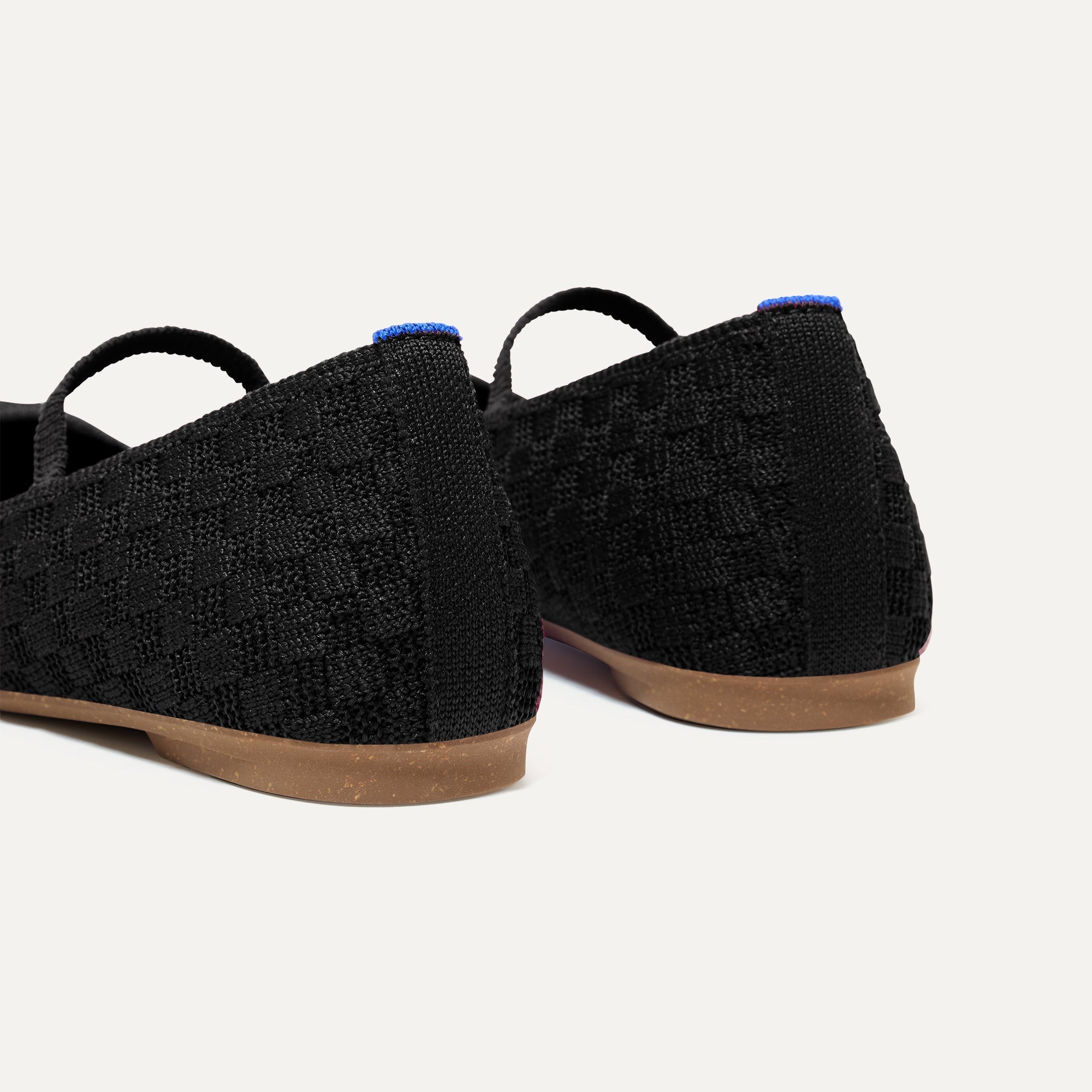Max Square Mary Jane Shoes - Black Sand | Comfortable & Stylish Women's Flats for Work, Casual & Party Wear