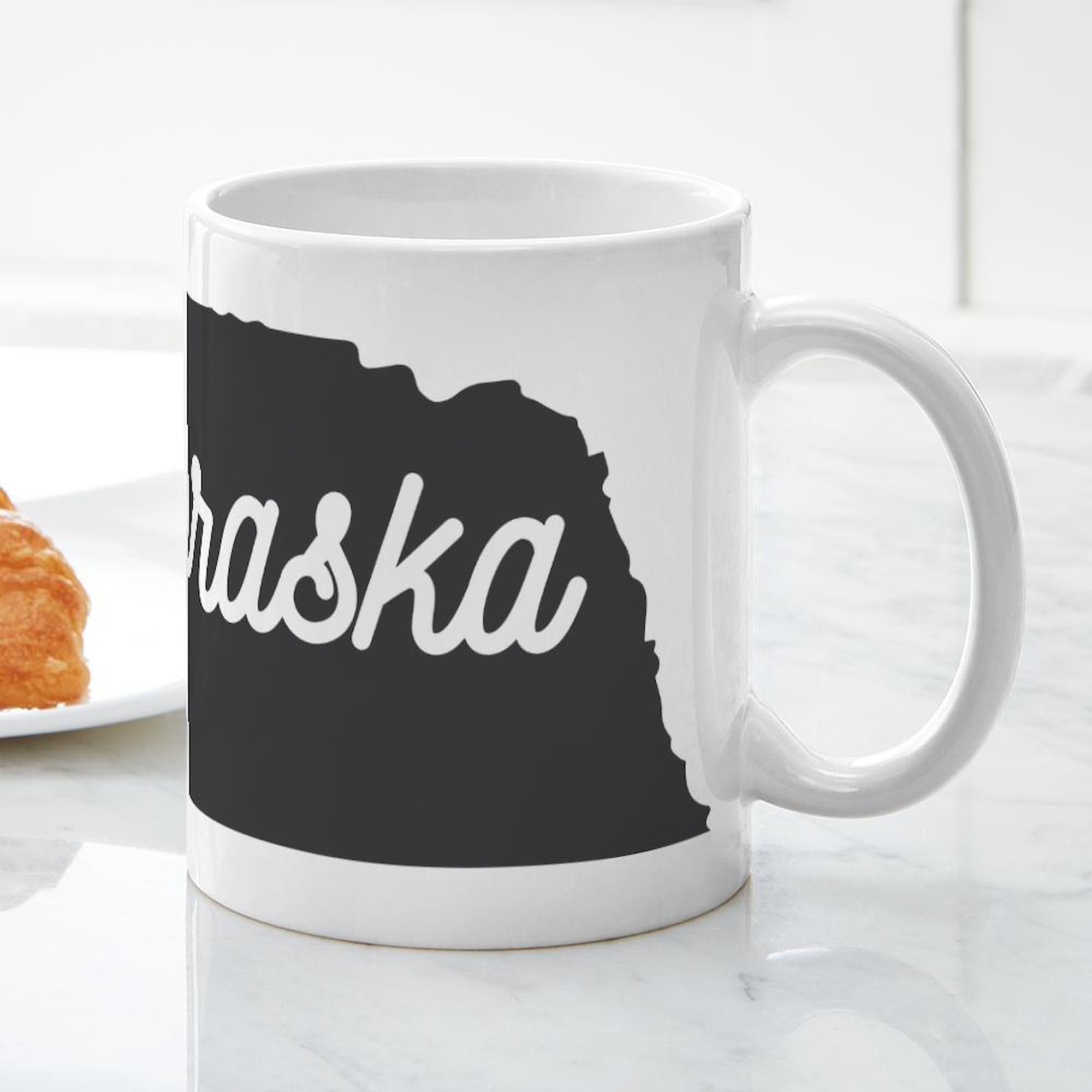 Nebraska 11 oz (325 ml) Ceramic Coffee Mug - Insulated Travel Mug for Hot & Cold Drinks, Perfect for Home, Office, or Gifts - Durable & Dishwasher Safe