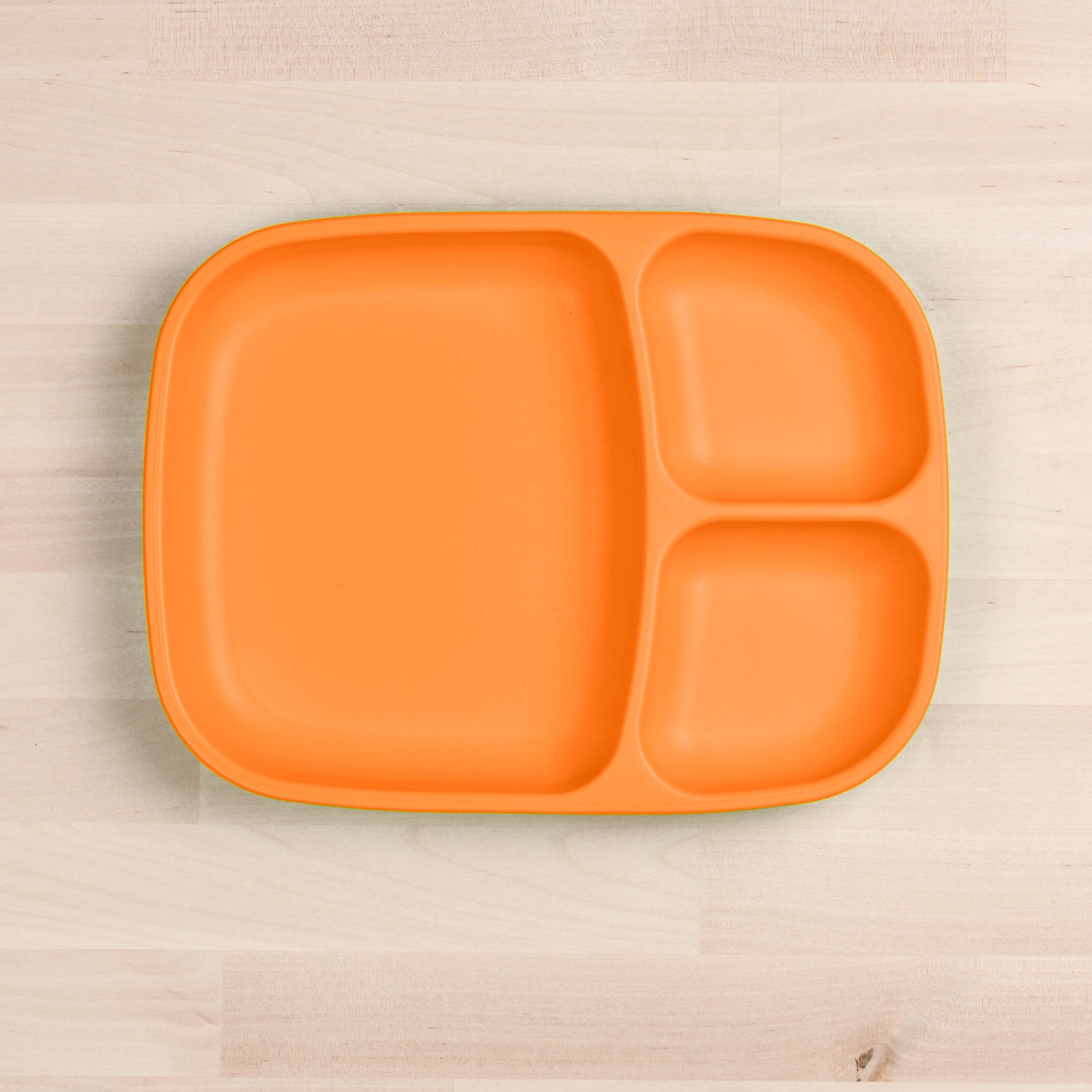 Re Play Divided Plate Large - BPA-Free, Eco-Friendly Kids Dinnerware for Toddlers & Babies - Perfect for Home, School, and Travel Meals